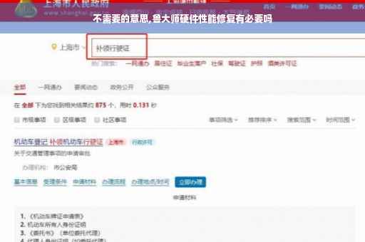 不需要的意思,鲁大师硬件性能修复有必要吗