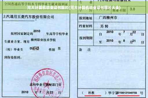 河大计算机毕业证书图片(河大计算机毕业证书图片大全)