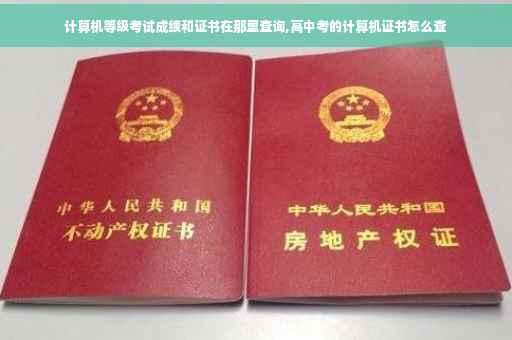 计算机等级考试成绩和证书在那里查询,高中考的计算机证书怎么查