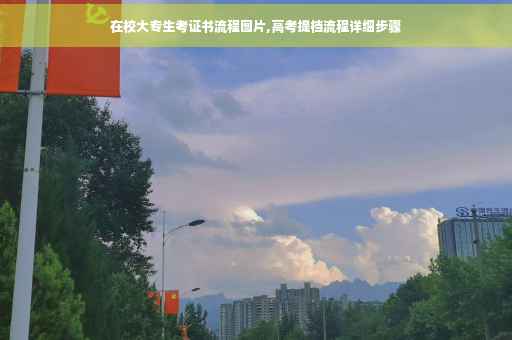 在校大专生考证书流程图片,高考提档流程详细步骤