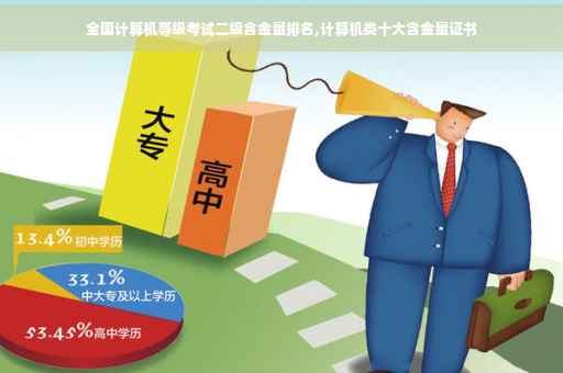 全国计算机等级考试二级含金量排名,计算机类十大含金量证书