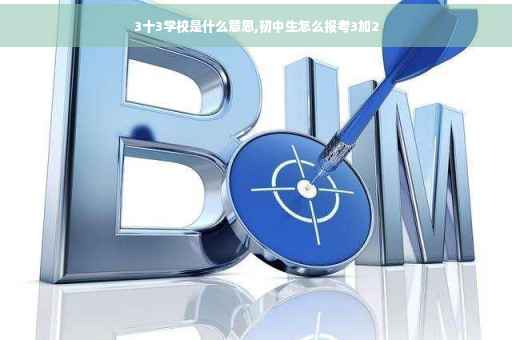 3十3学校是什么意思,初中生怎么报考3加2