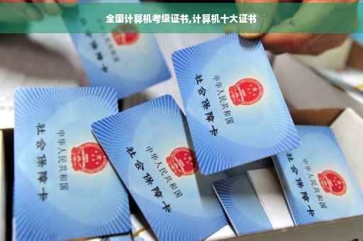 全国计算机考级证书,计算机十大证书
