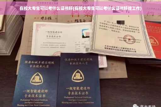 在校大专生可以考什么证书好(在校大专生可以考什么证书好找工作)