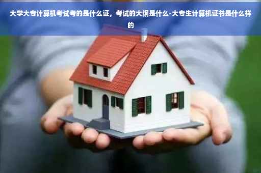 大学大专计算机考试考的是什么证，考试的大纲是什么-大专生计算机证书是什么样的