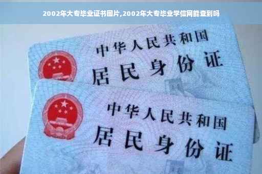 2002年大专毕业证书图片,2002年大专毕业学信网能查到吗