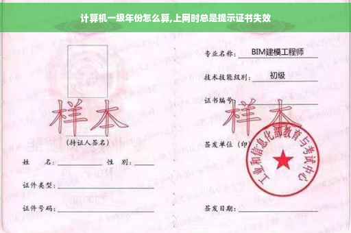 计算机一级年份怎么算,上网时总是提示证书失效