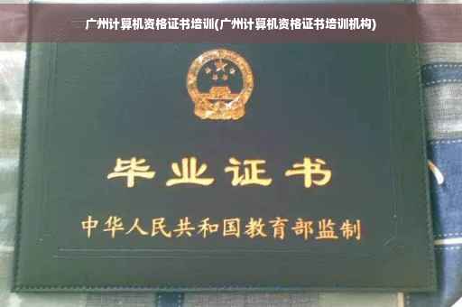 广州计算机资格证书培训(广州计算机资格证书培训机构)