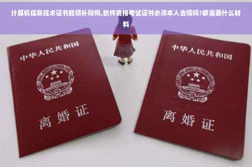 计算机信息技术证书能领补贴吗,软件资格考试证书必须本人去领吗?都需要什么材料