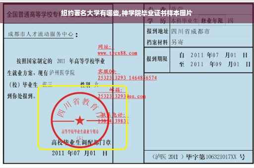 纽约著名大学有哪些,神学院毕业证书样本图片