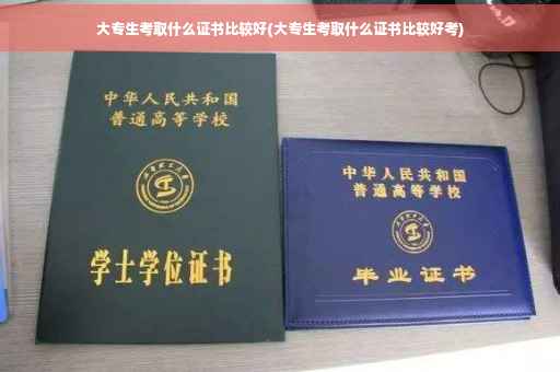 大专生考取什么证书比较好(大专生考取什么证书比较好考)