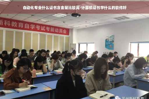 自动化专业什么证书含金量比较高-计算机证书学什么的软件好