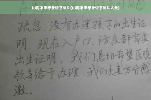 山海中学毕业证书图片(山海中学毕业证书图片大全)