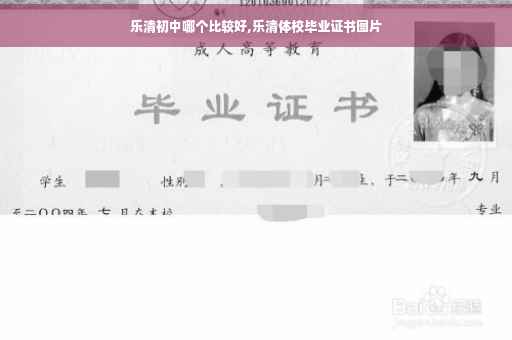 乐清初中哪个比较好,乐清体校毕业证书图片