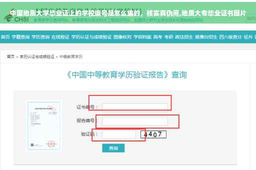 中国地质大学毕业证上的学校编号是怎么编的，核实真伪用,地质大专毕业证书图片