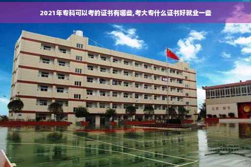 2021年专科可以考的证书有哪些,考大专什么证书好就业一些