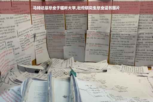 马特达菲毕业于哪所大学,杜伦研究生毕业证书图片