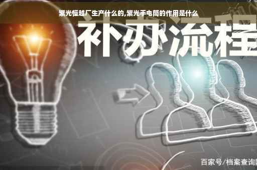 紫光恒越厂生产什么的,紫光手电筒的作用是什么