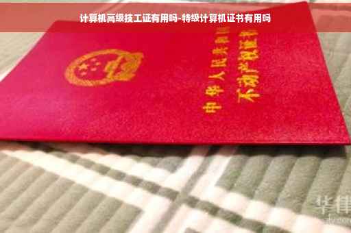 计算机高级技工证有用吗-特级计算机证书有用吗