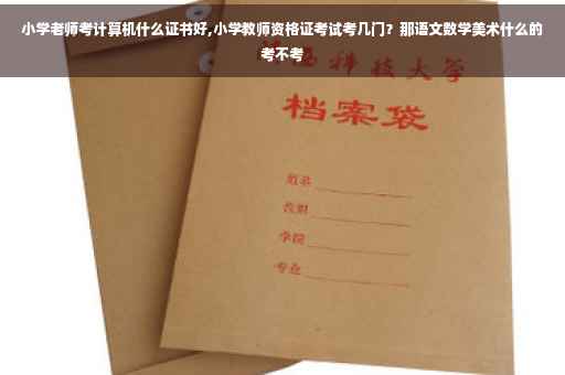 小学老师考计算机什么证书好,小学教师资格证考试考几门？那语文数学美术什么的考不考