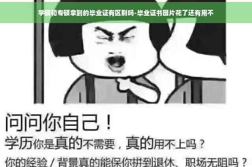 学硕和专硕拿到的毕业证有区别吗-毕业证书图片花了还有用不