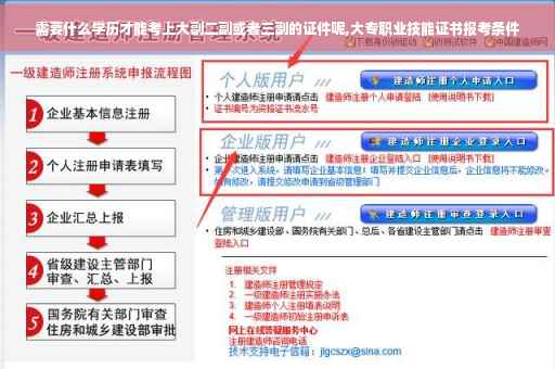 需要什么学历才能考上大副二副或者三副的证件呢,大专职业技能证书报考条件