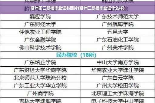 柳州市二职校毕业证书图片(柳州二职校毕业证什么样)