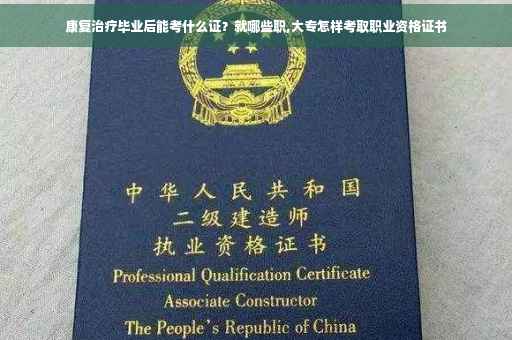 康复治疗毕业后能考什么证?就哪些职,大专怎样考取职业资格证书 康复治疗毕业后能考什么证?就哪些职,大专怎样考取职业资格证书