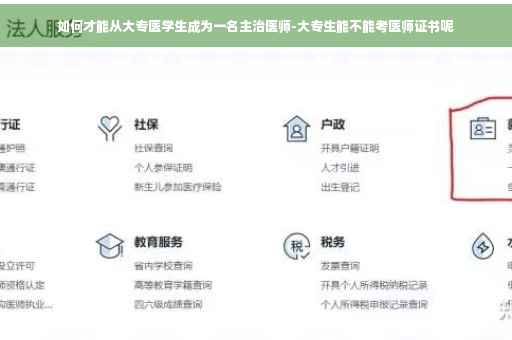 如何才能从大专医学生成为一名主治医师-大专生能不能考医师证书呢