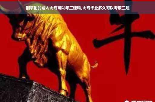 刚拿到的成人大专可以考二建吗,大专毕业多久可以考取二建