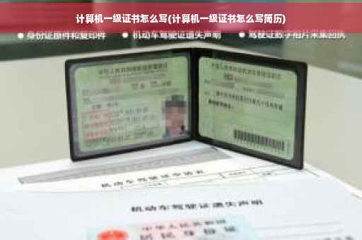 计算机一级证书怎么写(计算机一级证书怎么写简历)
