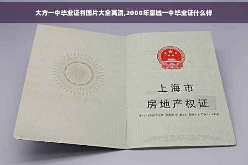 大方一中毕业证书图片大全高清,2000年聊城一中毕业证什么样