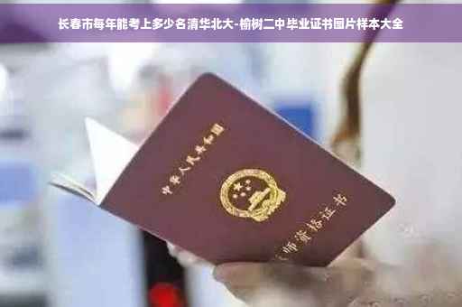 长春市每年能考上多少名清华北大-榆树二中毕业证书图片样本大全