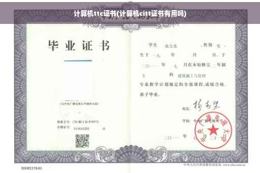 计算机ttc证书(计算机citt证书有用吗)