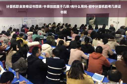 计算机职业资格证书四级/中级技能属于几级?有什么用吗-初中计算机能考几级证书啊