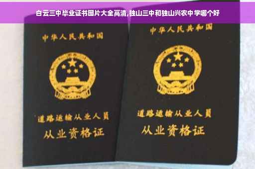 白云三中毕业证书图片大全高清,独山三中和独山兴农中学哪个好