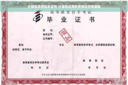 计算机应用技术证书-计算机应用的资格证书有哪些