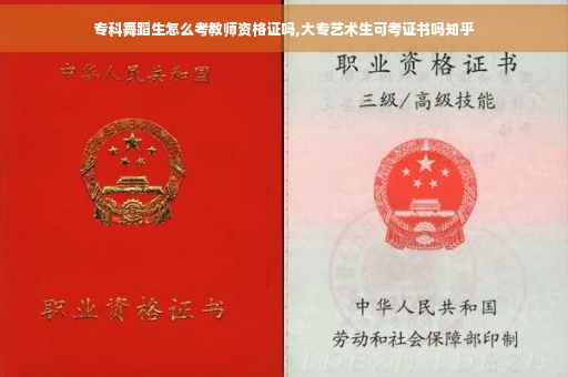 专科舞蹈生怎么考教师资格证吗,大专艺术生可考证书吗知乎