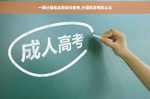 一级计算机应用如何备考,计算机会考怎么过