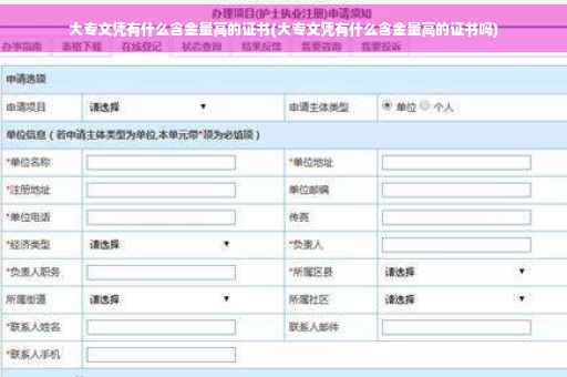 大专文凭有什么含金量高的证书(大专文凭有什么含金量高的证书吗)