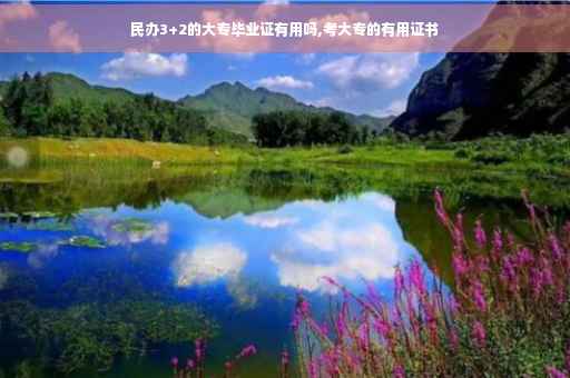 民办3+2的大专毕业证有用吗,考大专的有用证书
