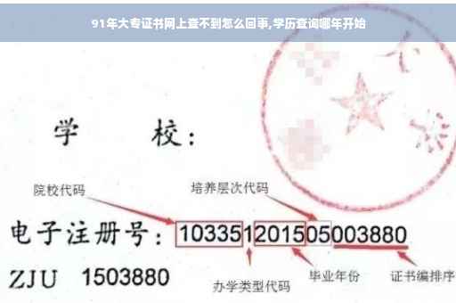 91年大专证书网上查不到怎么回事,学历查询哪年开始