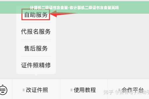 计算机二级证书含金量-省计算机二级证书含金量高吗