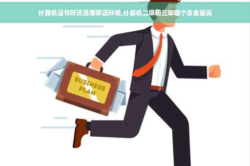 计算机证书好还是等级证好呢,计算机二级和三级哪个含金量高