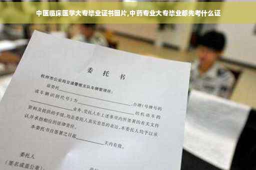 中医临床医学大专毕业证书图片,中药专业大专毕业都先考什么证