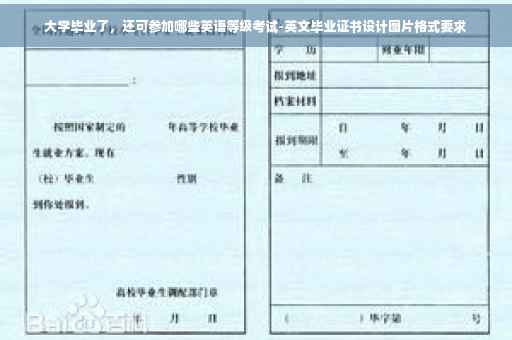 大学毕业了，还可参加哪些英语等级考试-英文毕业证书设计图片格式要求
