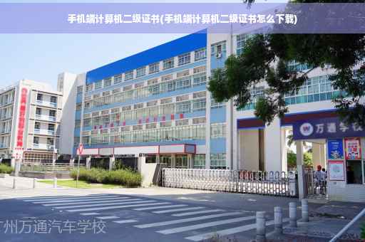 手机端计算机二级证书(手机端计算机二级证书怎么下载)