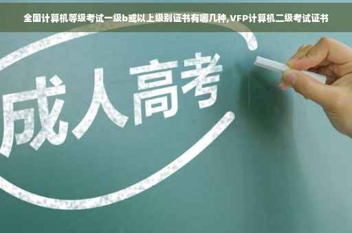 全国计算机等级考试一级b或以上级别证书有哪几种,VFP计算机二级考试证书