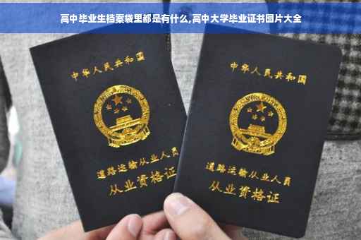 高中毕业生档案袋里都是有什么,高中大学毕业证书图片大全