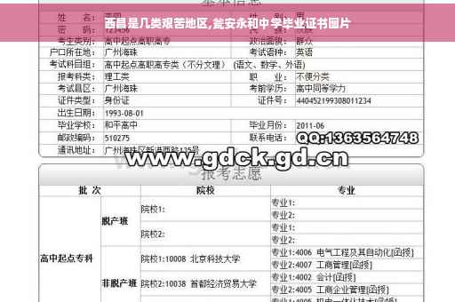 西昌是几类艰苦地区,瓮安永和中学毕业证书图片